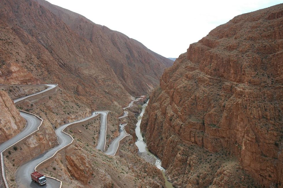 High Atlas Mountains view on the 3 day desert tour from Marrakech to Fes