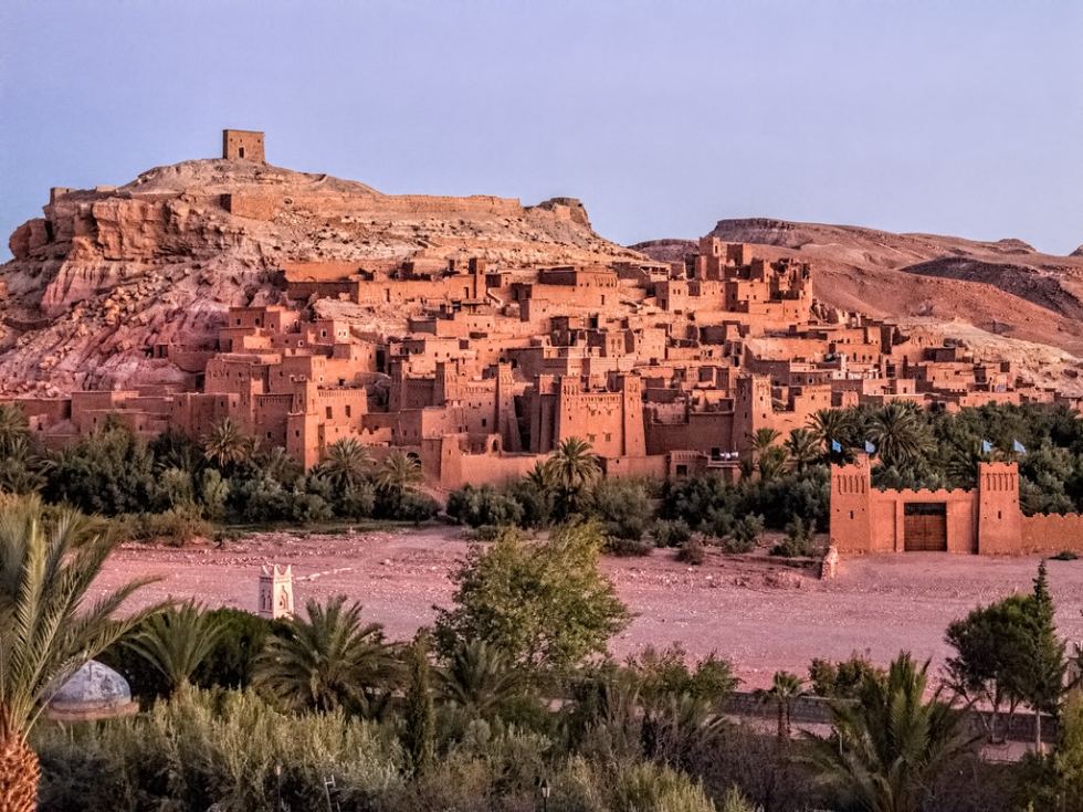 Kasbah Ait Ben Haddou UNESCO site stop on Marrakech to Fes desert trip