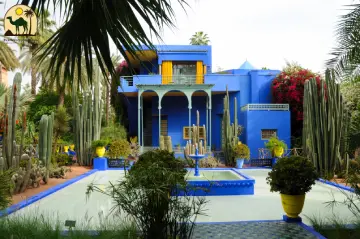 Majorelle Garden in Marrakech included in Morocco itinerary 12 days