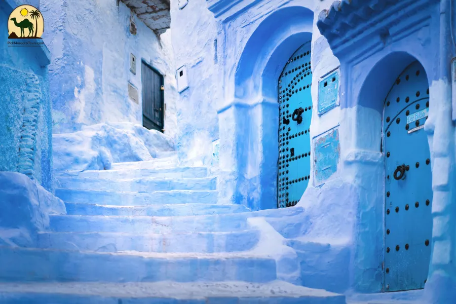 Blue streets of Chefchaouen medina – 15 day tour from Casablanca itinerary