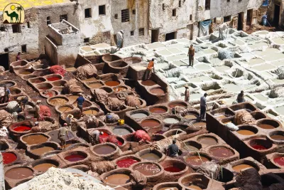Fes tanneries and old medina view – Morocco 15 days tour from Casablanca