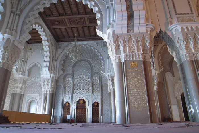 Hassan II Mosque in Casablanca during a Morocco itinerary 16 days tour