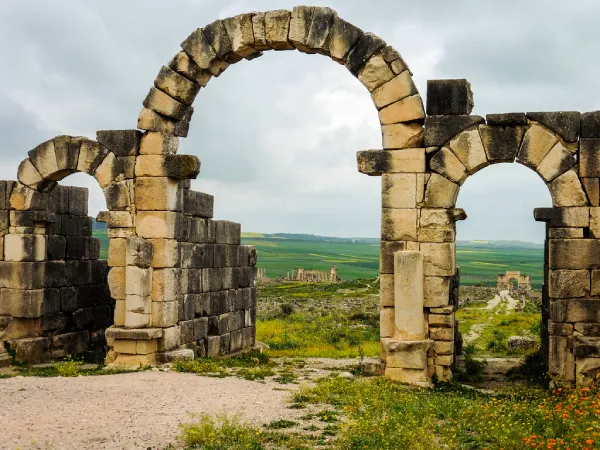 Roman ruins of Volubilis on a Morocco 16 day tour itinerary