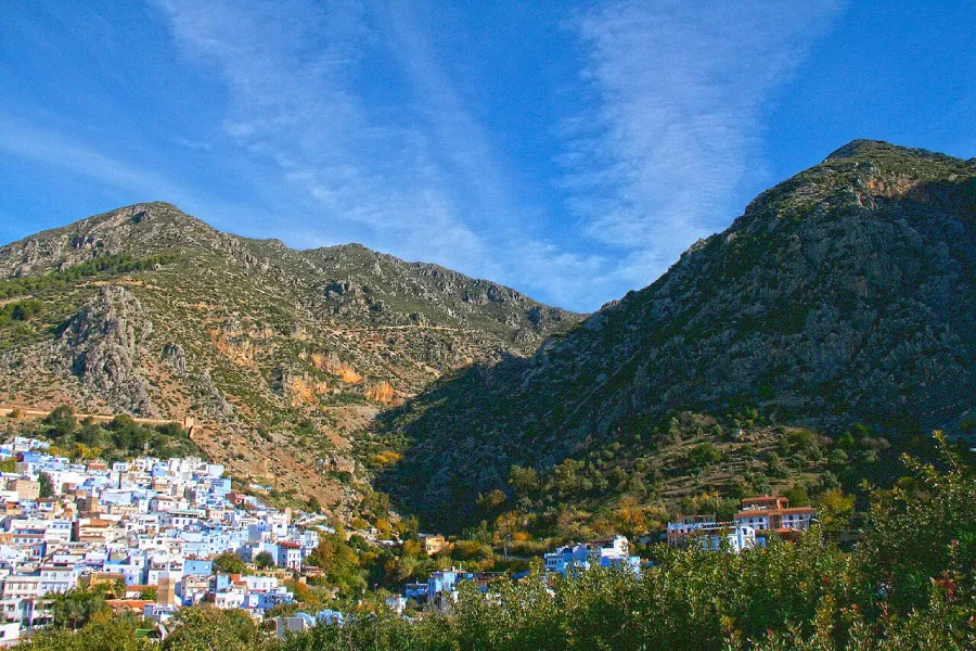 Blue streets of Chefchaouen in the Rif Mountains on a 9 days tour from Casablanca