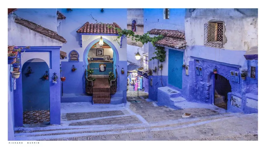 Blue streets of Chefchaouen on 8 days in Morocco tour