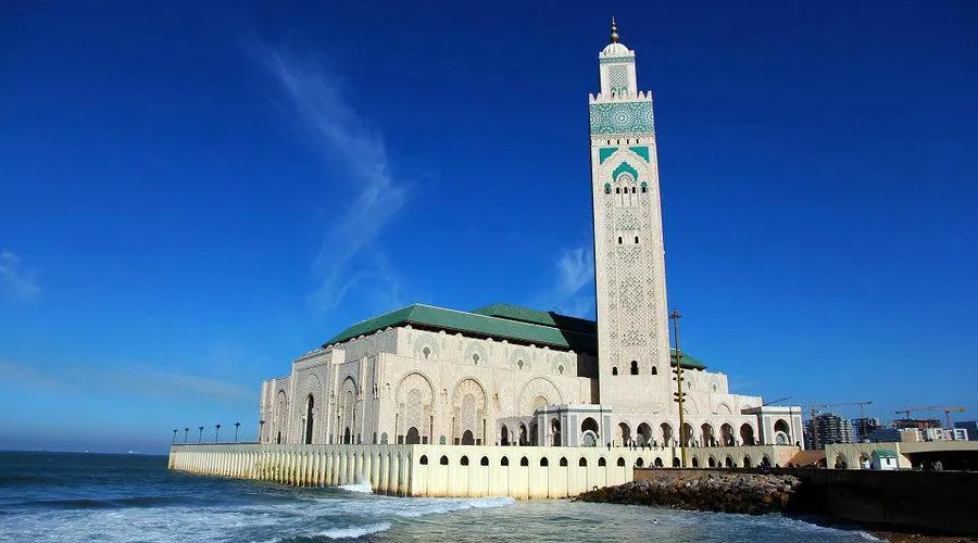 Hassan II Mosque in Casablanca during Morocco itinerary 8 days from Casablanca