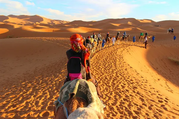 camel trek in morocco